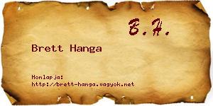 Brett Hanga névjegykártya